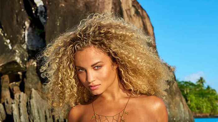 Rose Bertram was photographed by Yu Tsai in Tahiti.